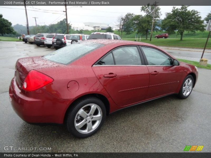 Performance Red Metallic / Ebony Black 2008 Pontiac G6 GT Sedan