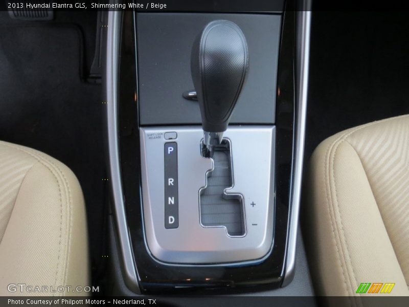 Shimmering White / Beige 2013 Hyundai Elantra GLS