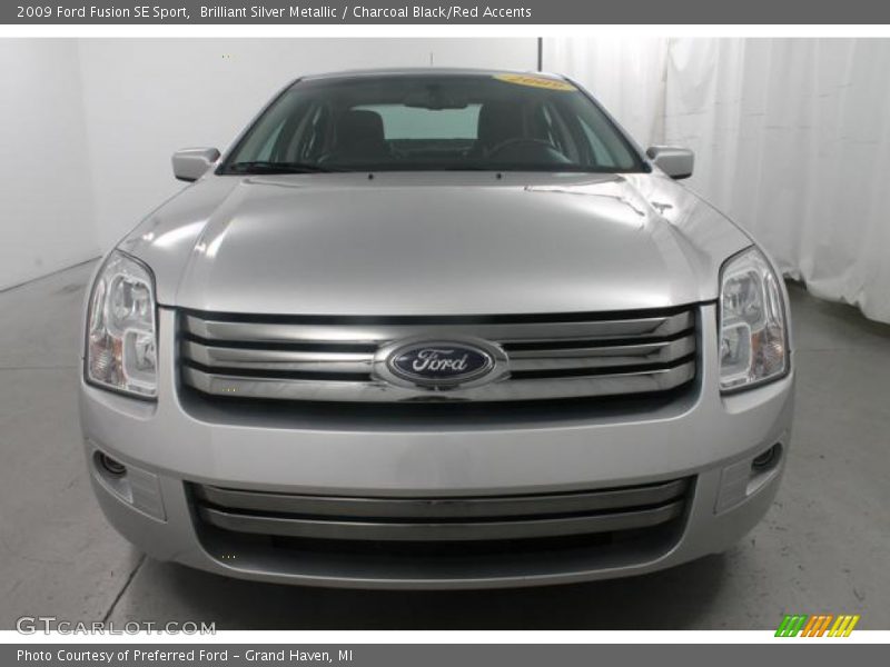 Brilliant Silver Metallic / Charcoal Black/Red Accents 2009 Ford Fusion SE Sport