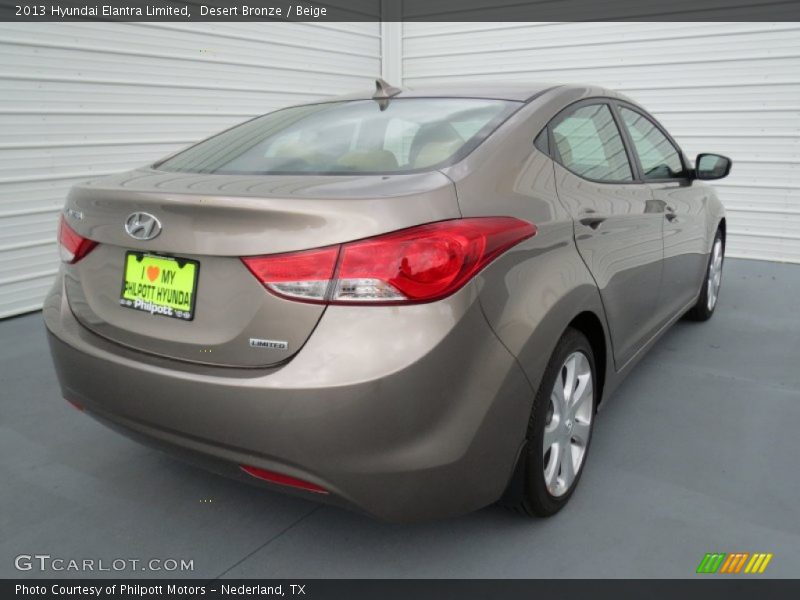 Desert Bronze / Beige 2013 Hyundai Elantra Limited