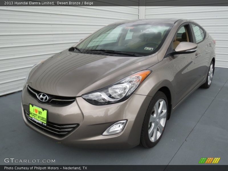 Desert Bronze / Beige 2013 Hyundai Elantra Limited