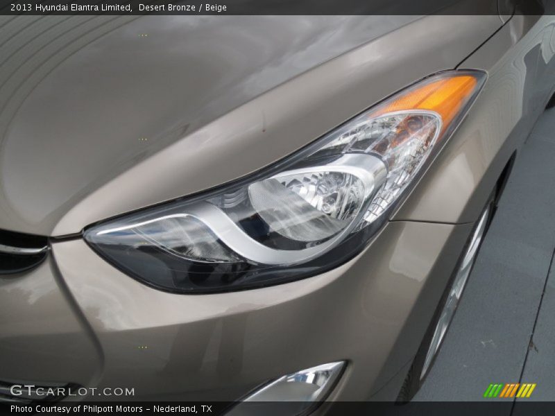 Desert Bronze / Beige 2013 Hyundai Elantra Limited