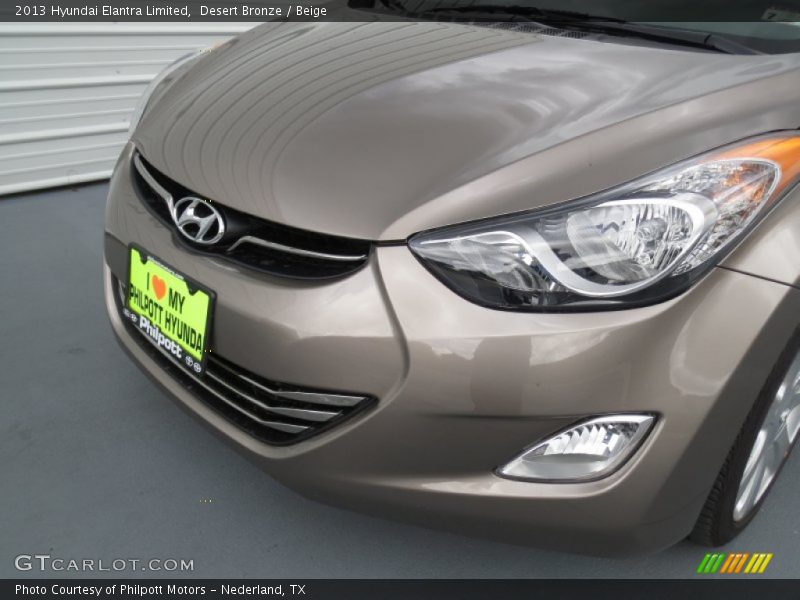 Desert Bronze / Beige 2013 Hyundai Elantra Limited