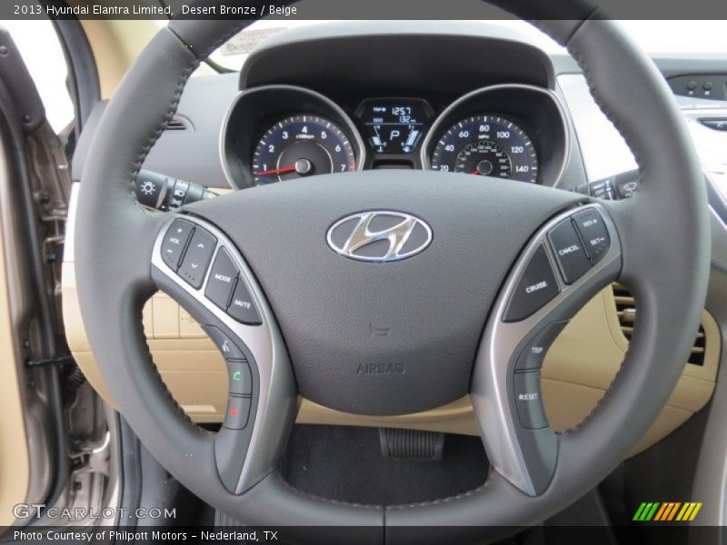  2013 Elantra Limited Steering Wheel
