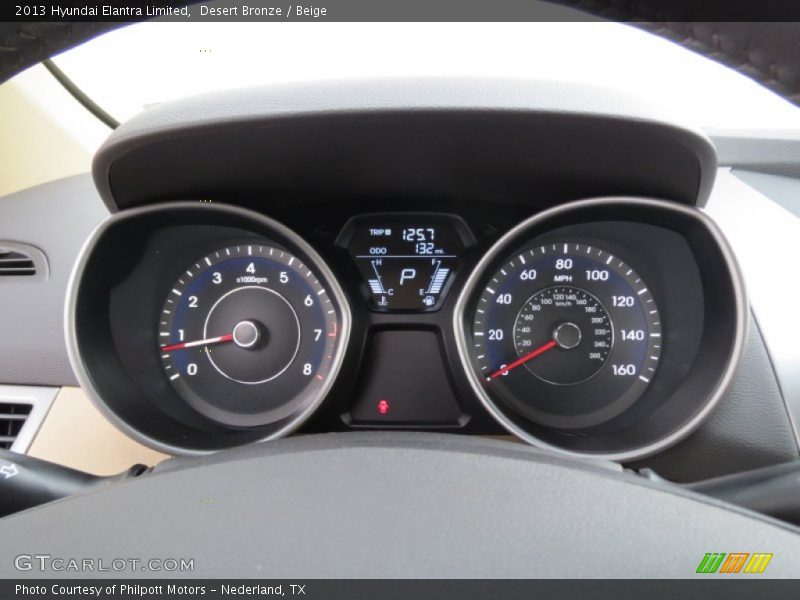  2013 Elantra Limited Limited Gauges