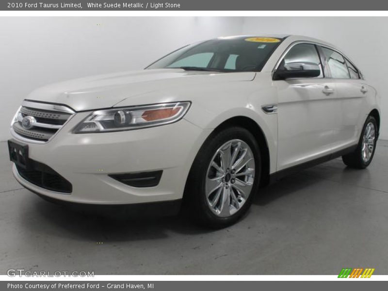 White Suede Metallic / Light Stone 2010 Ford Taurus Limited