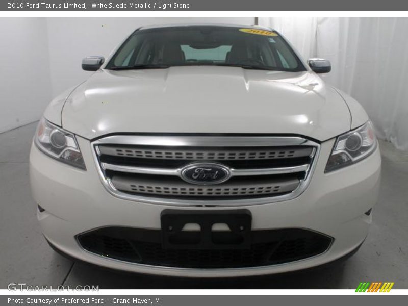 White Suede Metallic / Light Stone 2010 Ford Taurus Limited
