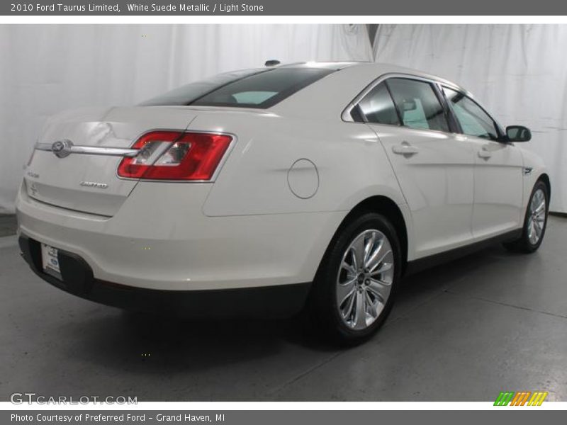 White Suede Metallic / Light Stone 2010 Ford Taurus Limited