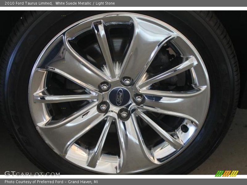 White Suede Metallic / Light Stone 2010 Ford Taurus Limited