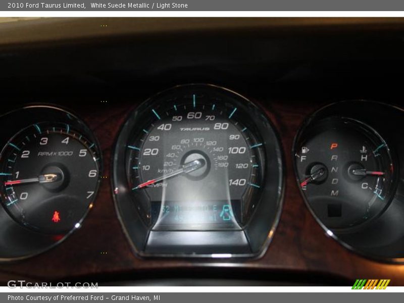 White Suede Metallic / Light Stone 2010 Ford Taurus Limited