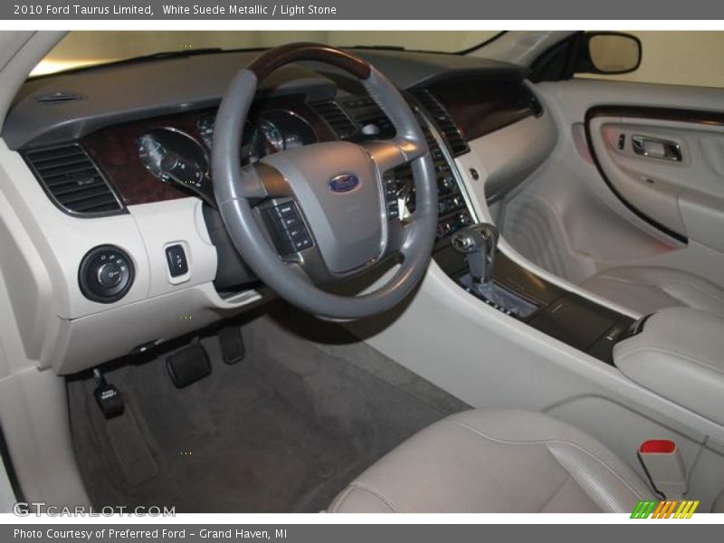 White Suede Metallic / Light Stone 2010 Ford Taurus Limited
