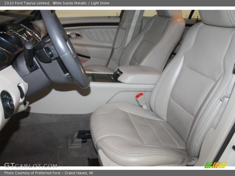 White Suede Metallic / Light Stone 2010 Ford Taurus Limited