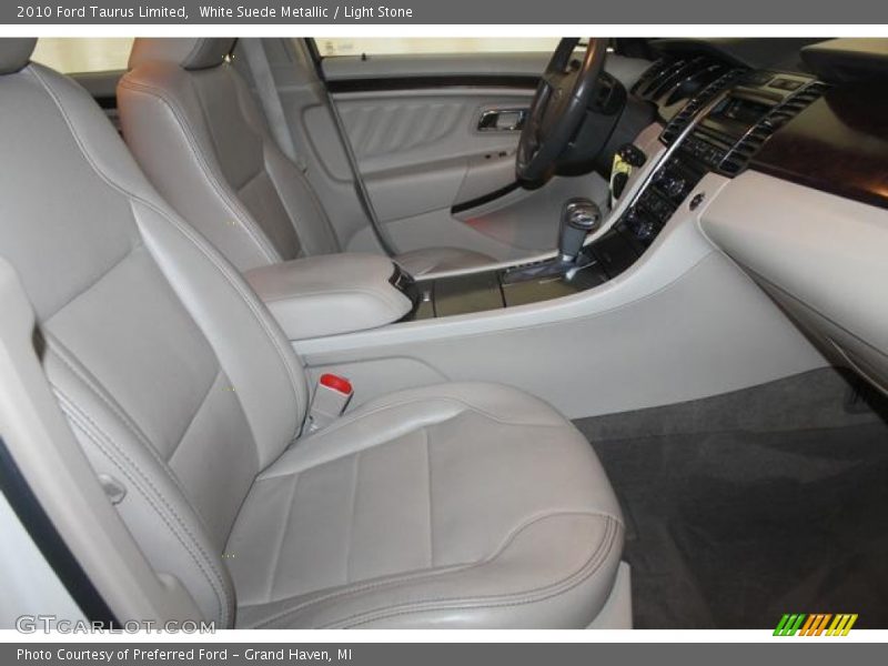 White Suede Metallic / Light Stone 2010 Ford Taurus Limited