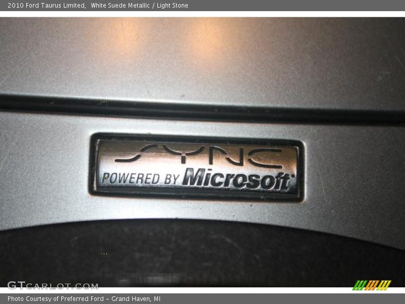 White Suede Metallic / Light Stone 2010 Ford Taurus Limited