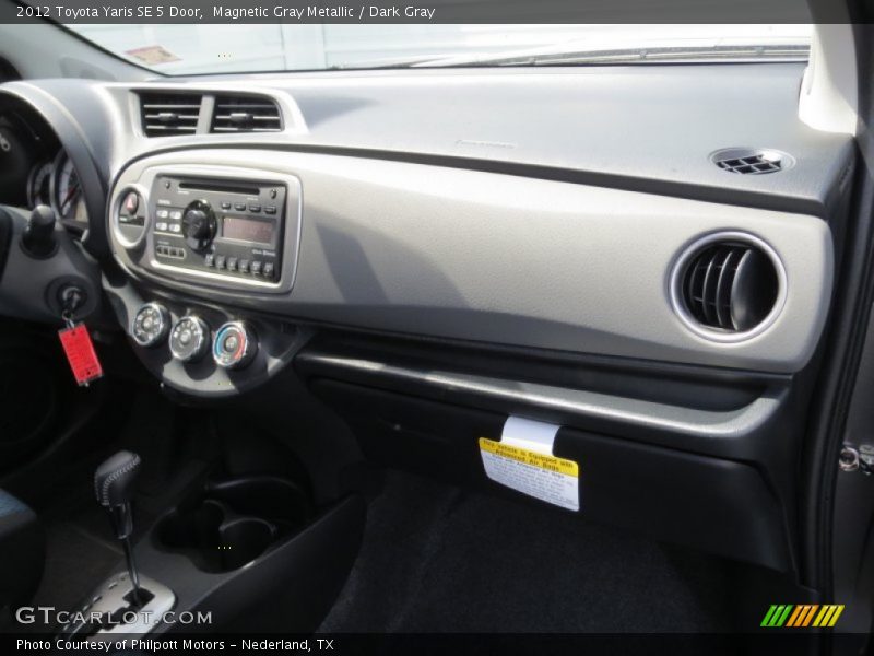 Magnetic Gray Metallic / Dark Gray 2012 Toyota Yaris SE 5 Door