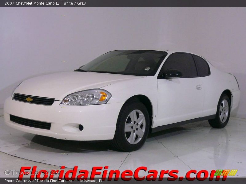 White / Gray 2007 Chevrolet Monte Carlo LS