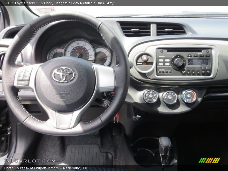 Magnetic Gray Metallic / Dark Gray 2012 Toyota Yaris SE 5 Door