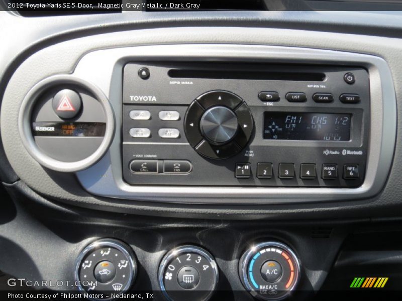 Magnetic Gray Metallic / Dark Gray 2012 Toyota Yaris SE 5 Door