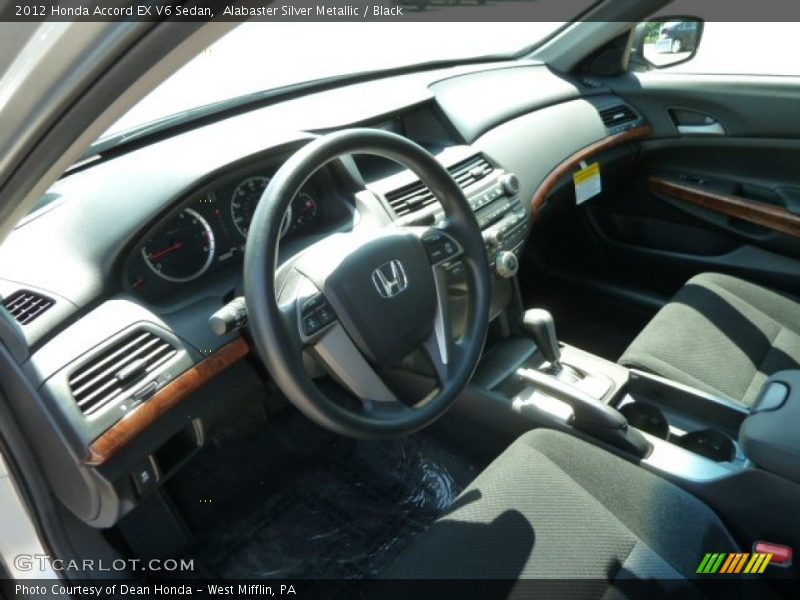 Alabaster Silver Metallic / Black 2012 Honda Accord EX V6 Sedan