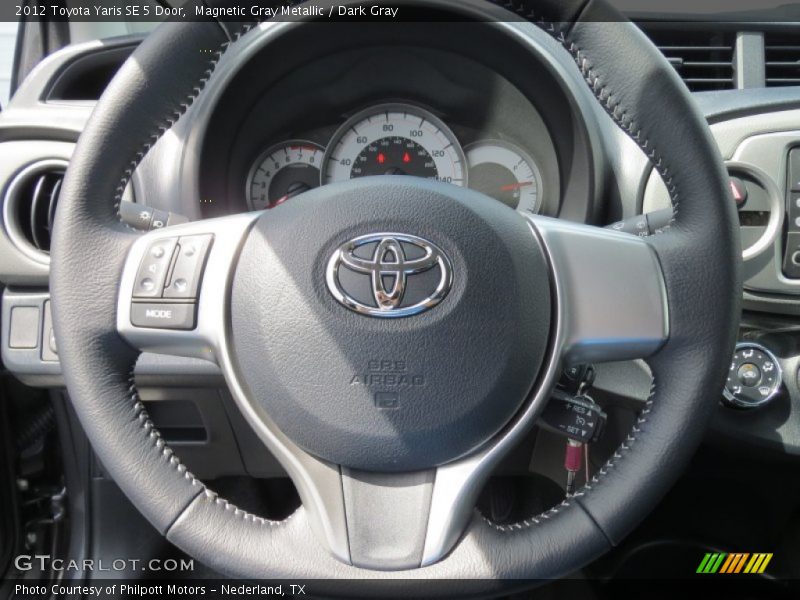 Magnetic Gray Metallic / Dark Gray 2012 Toyota Yaris SE 5 Door