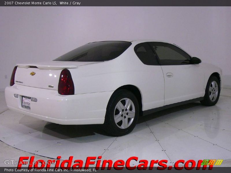 White / Gray 2007 Chevrolet Monte Carlo LS