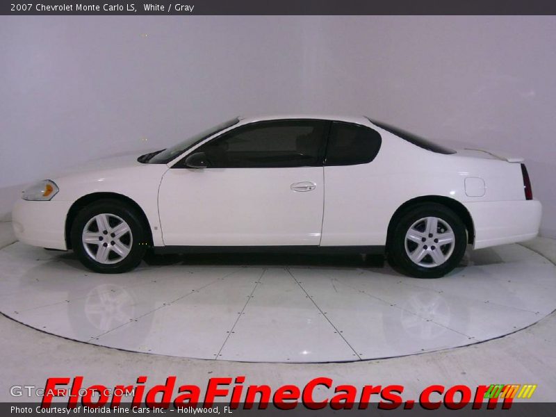 White / Gray 2007 Chevrolet Monte Carlo LS
