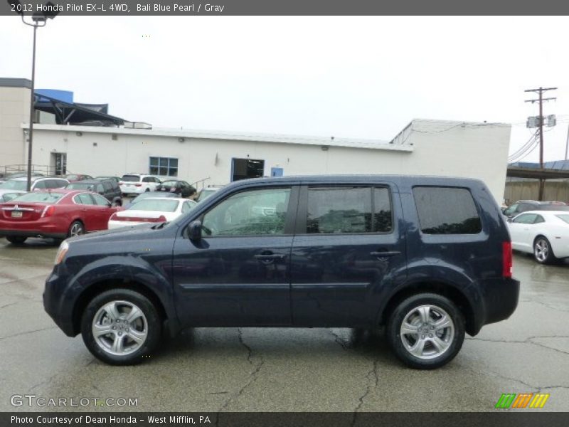 Bali Blue Pearl / Gray 2012 Honda Pilot EX-L 4WD