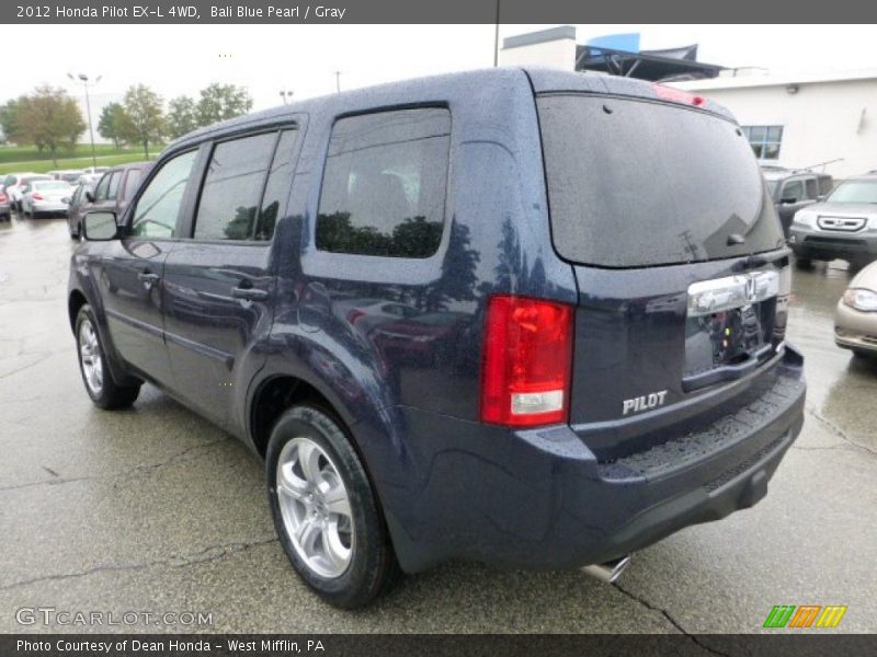 Bali Blue Pearl / Gray 2012 Honda Pilot EX-L 4WD