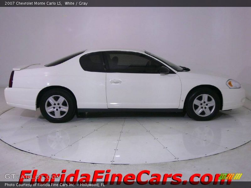 White / Gray 2007 Chevrolet Monte Carlo LS