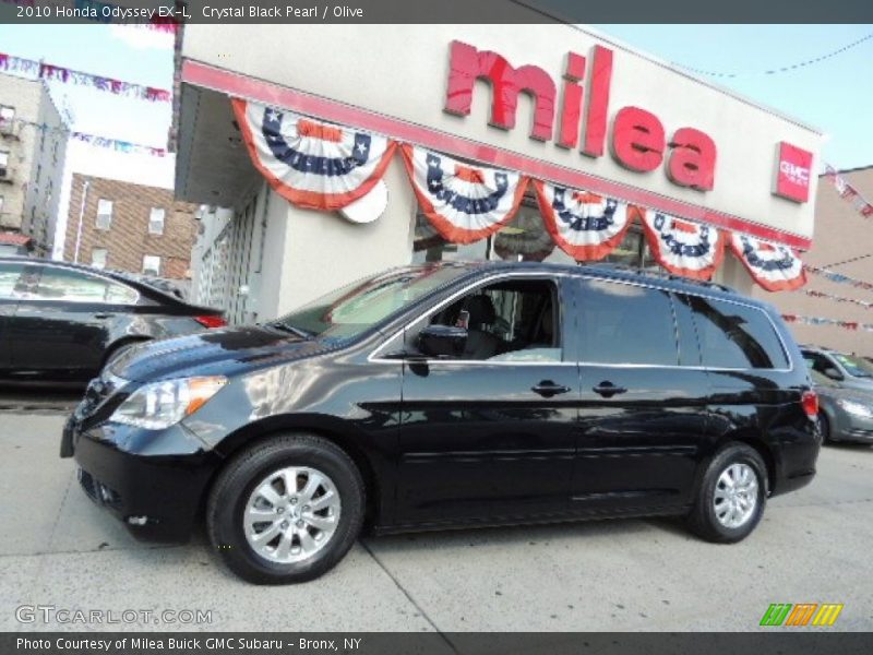 Crystal Black Pearl / Olive 2010 Honda Odyssey EX-L