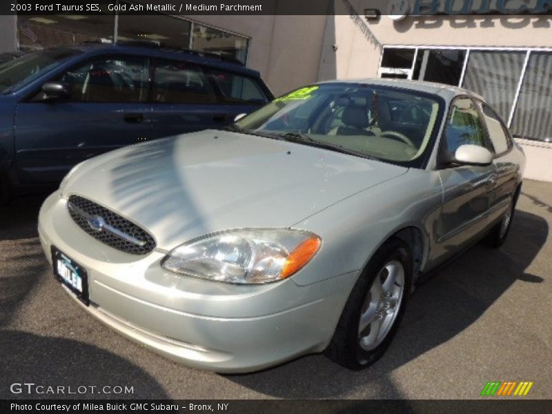 Gold Ash Metallic / Medium Parchment 2003 Ford Taurus SES