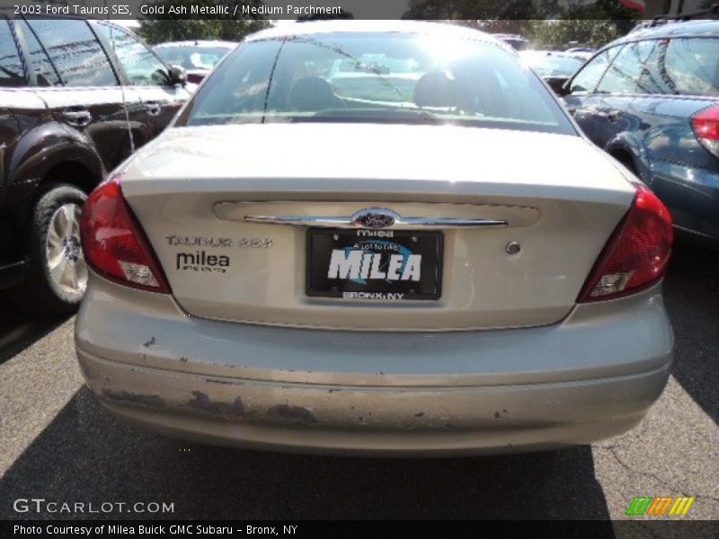 Gold Ash Metallic / Medium Parchment 2003 Ford Taurus SES