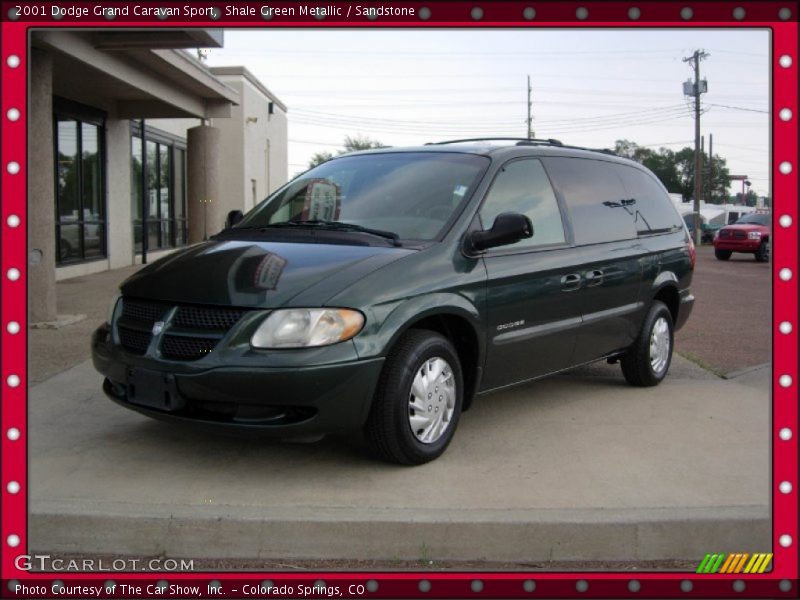 Shale Green Metallic / Sandstone 2001 Dodge Grand Caravan Sport