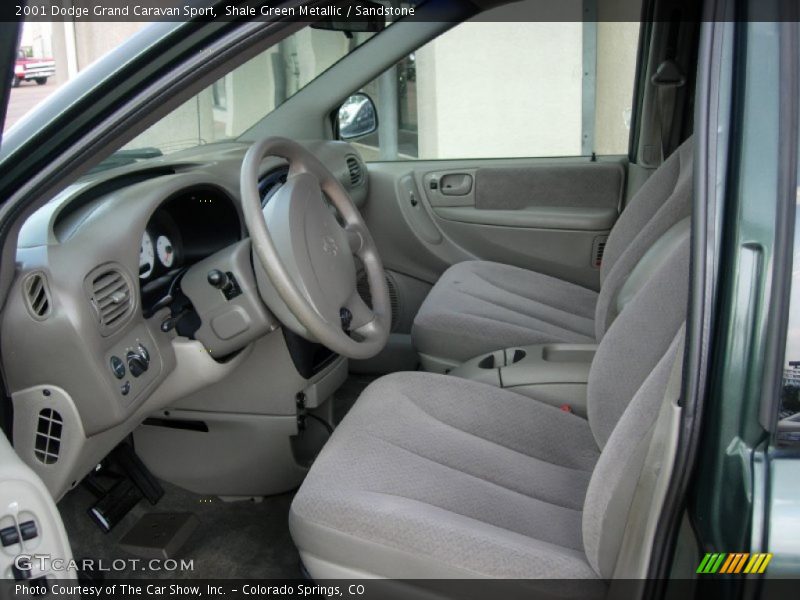 Shale Green Metallic / Sandstone 2001 Dodge Grand Caravan Sport
