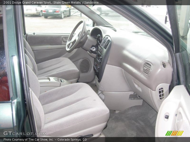 Shale Green Metallic / Sandstone 2001 Dodge Grand Caravan Sport