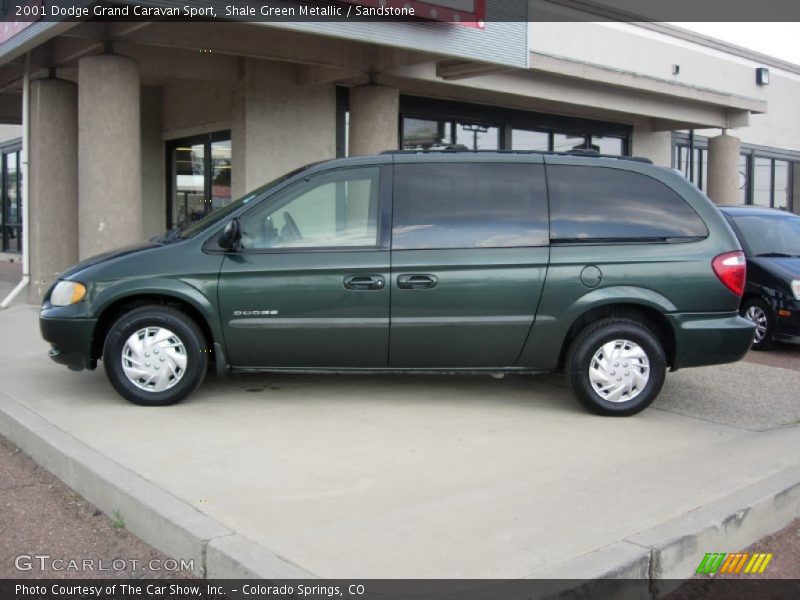 Shale Green Metallic / Sandstone 2001 Dodge Grand Caravan Sport