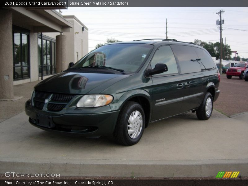 Shale Green Metallic / Sandstone 2001 Dodge Grand Caravan Sport