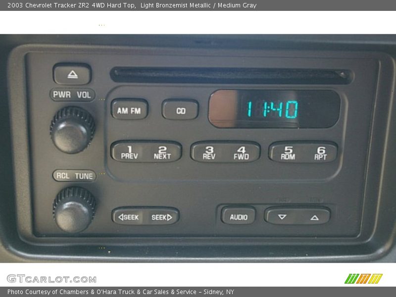 Light Bronzemist Metallic / Medium Gray 2003 Chevrolet Tracker ZR2 4WD Hard Top