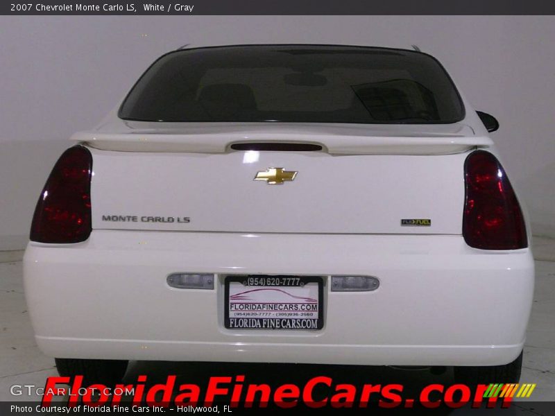 White / Gray 2007 Chevrolet Monte Carlo LS