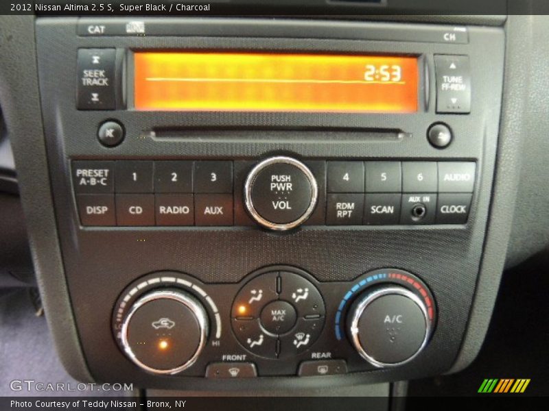 Super Black / Charcoal 2012 Nissan Altima 2.5 S