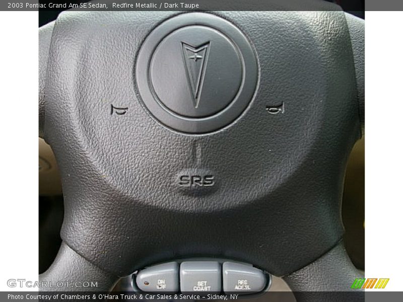 Redfire Metallic / Dark Taupe 2003 Pontiac Grand Am SE Sedan