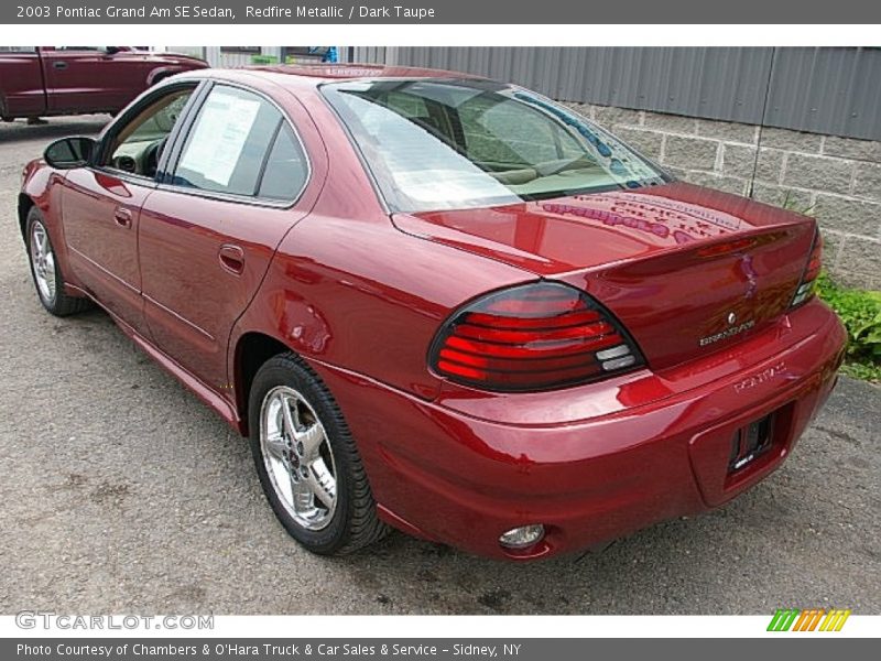 Redfire Metallic / Dark Taupe 2003 Pontiac Grand Am SE Sedan