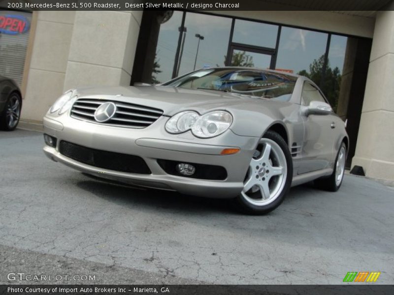 Desert Silver Metallic / designo Charcoal 2003 Mercedes-Benz SL 500 Roadster