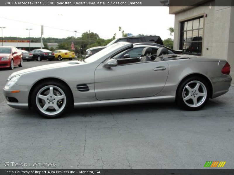 Desert Silver Metallic / designo Charcoal 2003 Mercedes-Benz SL 500 Roadster