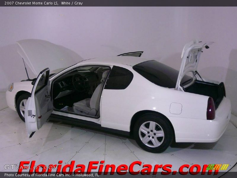 White / Gray 2007 Chevrolet Monte Carlo LS