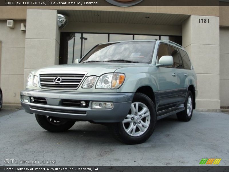 Blue Vapor Metallic / Charcoal 2003 Lexus LX 470 4x4