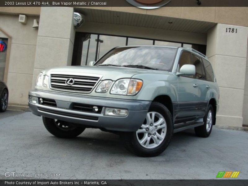 Blue Vapor Metallic / Charcoal 2003 Lexus LX 470 4x4