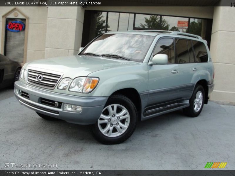 Blue Vapor Metallic / Charcoal 2003 Lexus LX 470 4x4
