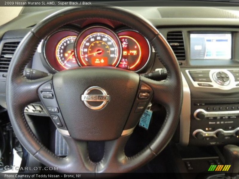 Super Black / Black 2009 Nissan Murano SL AWD
