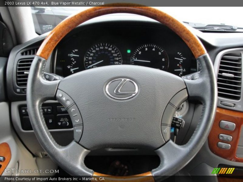 Blue Vapor Metallic / Charcoal 2003 Lexus LX 470 4x4